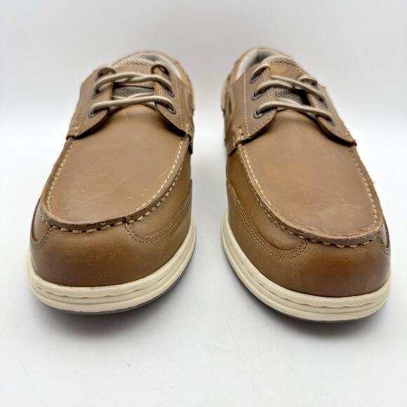Dockers Mens Beacon Boat Shoes US 12 M EU 46 Tan Leather Water Resistant EUC main image 9